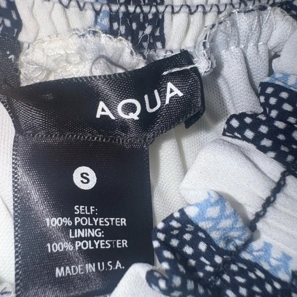 🎉Aqua Black and White Striped Dress - Picture 2 of 4